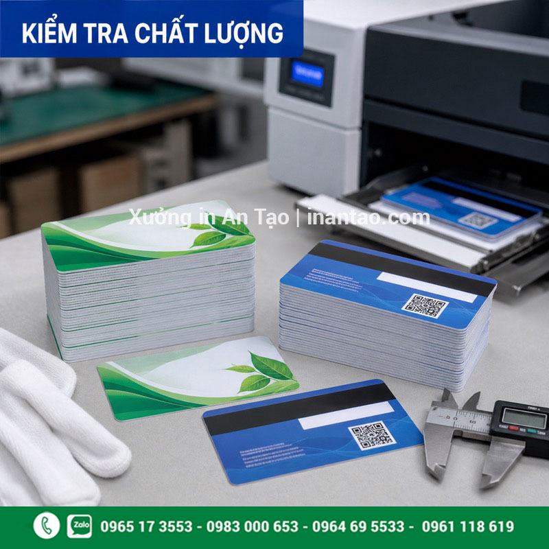 Kiểm tra chất lượng thẻ nhựa sau khi in