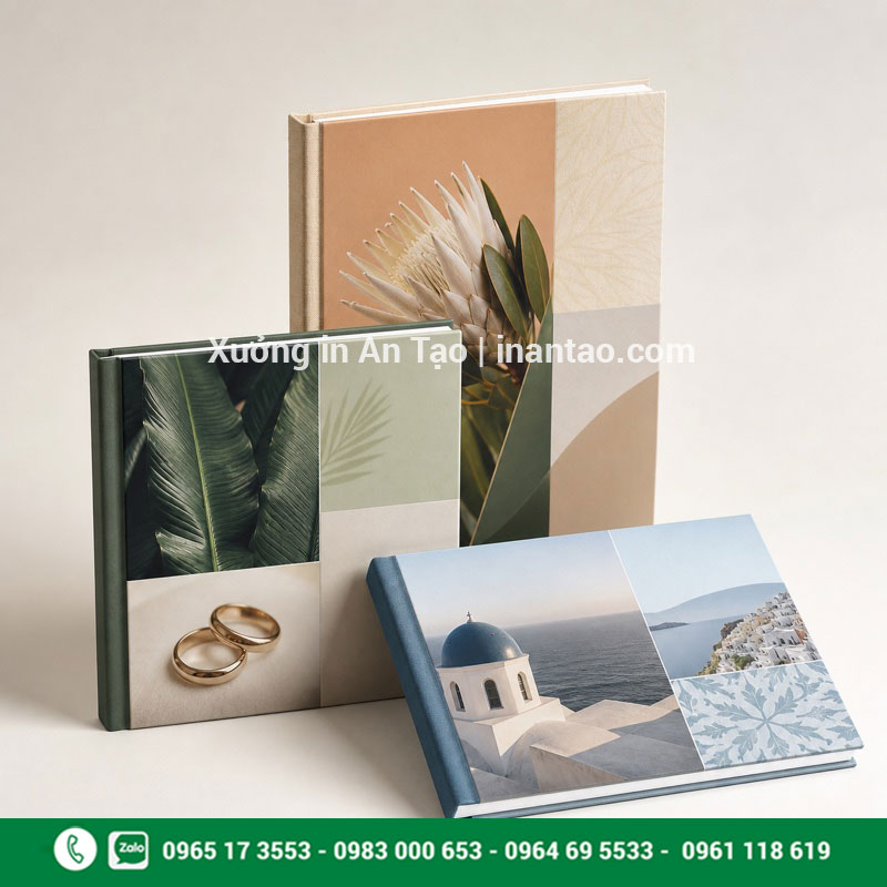 Mẫu in photobook theo yêu cầu đa dạng kích thước Các mẫu in photobook theo yêu cầu với nhiều kích thước và thiết kế bìa