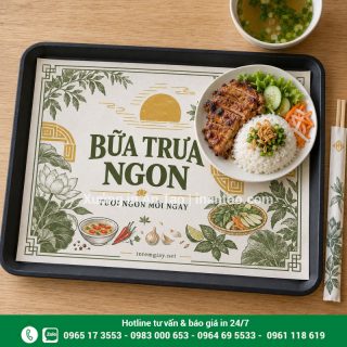 In giấy lót bàn theo yêu cầu, giá tốt tại TP HCM