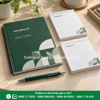 In sổ note theo yêu cầu, thiết kế riêng tại intemgiay.net