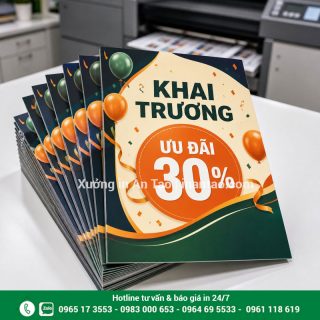 In tờ rơi giá rẻ tại HCM, báo giá nhanh năm 2026